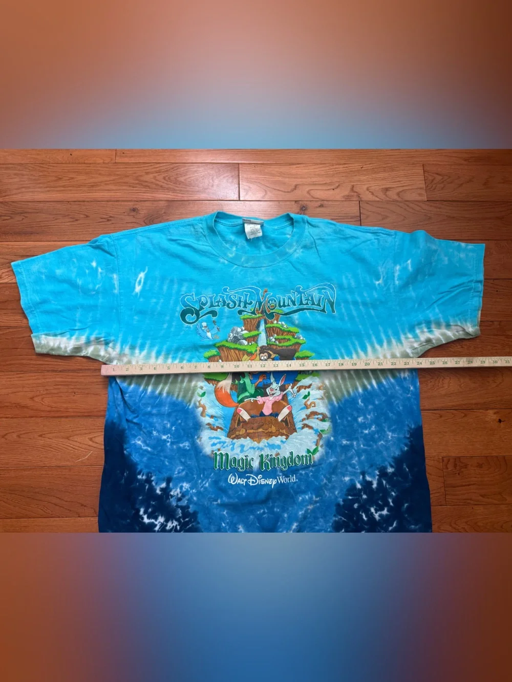 Rare 90s Disney Magic Kingdom Splash Mountain Tie-Dye T-Shirt